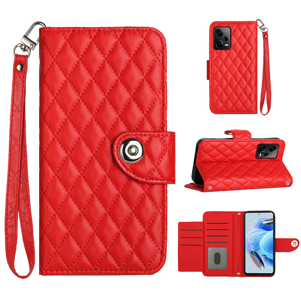 YB Imprinting Series-8 for Xiaomi Redmi Note 12 Pro 5G / Poco X5 Pro 5G Leather Phone Case with Hand Strap YB Imprinting Series-8 for Xiaomi Redmi Note 12 Pro 5G / Poco X5 Pro 5G Leather Phone Case with Hand Strap